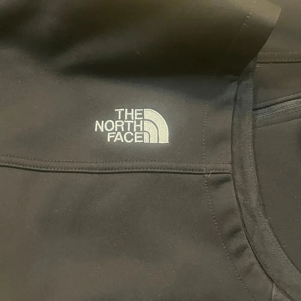 The North Face Mens M Black Full Zip Stoft‎ Shell Vest Corporate Logo